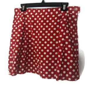 Vintage Red Polka Dot Mini Skirt